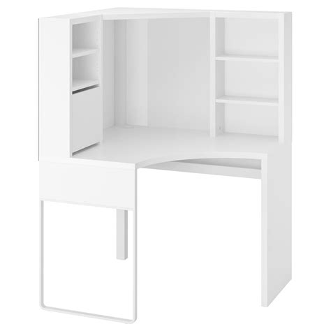MICKE corner workstation, white, 100x142 cm (393/8x557/8") - IKEA