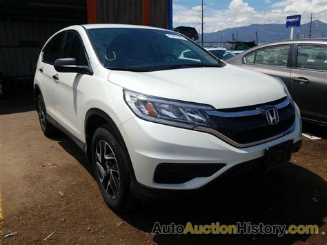 5J6RM4H48GL097154 2016 HONDA CRV SE - View history and price at AutoAuctionHistory