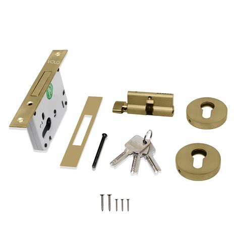 Volo Door Dead Lock with Brass 60mm Cylinder and computerised Keys for ...