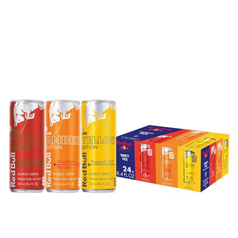 Brandclub - Red Bull Energy Drink Variety Pack, Red Bull Red, Yellow ...