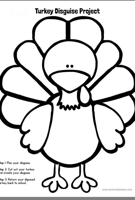 Template Turkey In Disguise Printable Outfits - Free Printable US