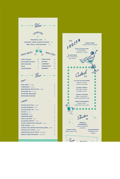 Menu Color Palette
