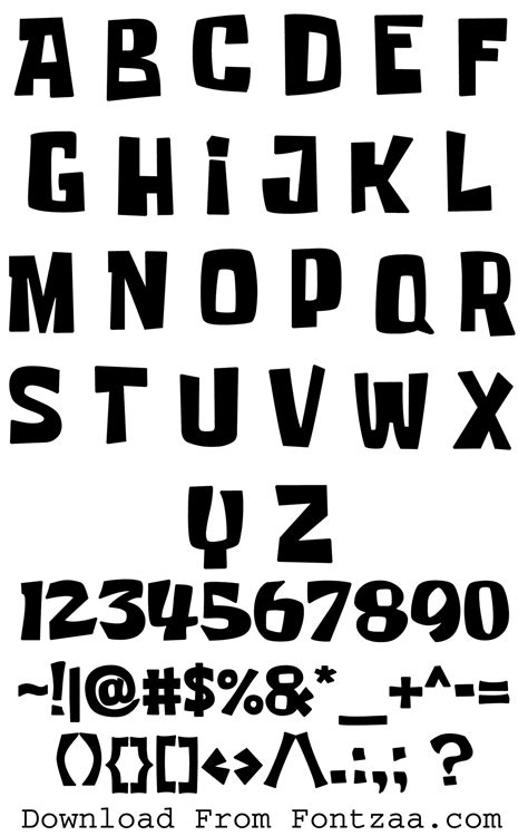 SpongeBob Font - Download Free Fonts