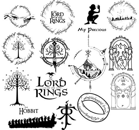 Lord Of The Rings Symbols Artwork