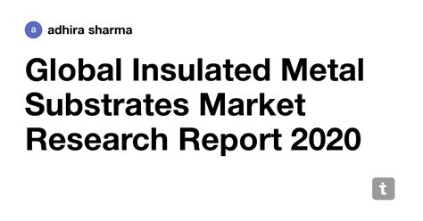 Global Insulated Metal Substrates Market Research Report 2020 — Teletype