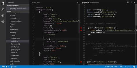 Image result for Visual Studio Code and Jassmin