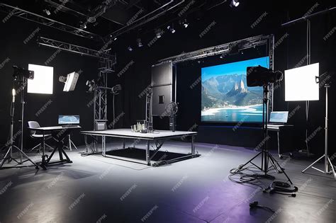 Premium Photo | Life s a Stage Part 3 TV Production studio