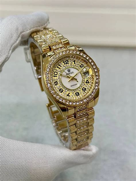 Date Just Oyster Perpetual Watch for Women | Diamond Studded, 28mm