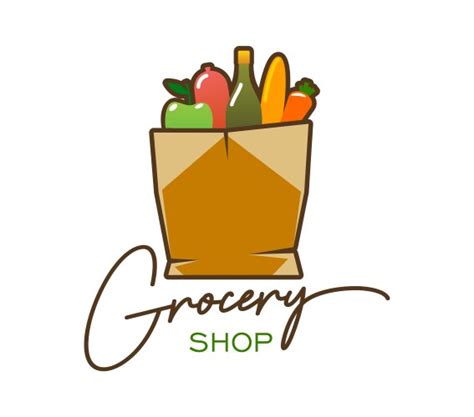Shop Grocery Bag Logo 的图像结果