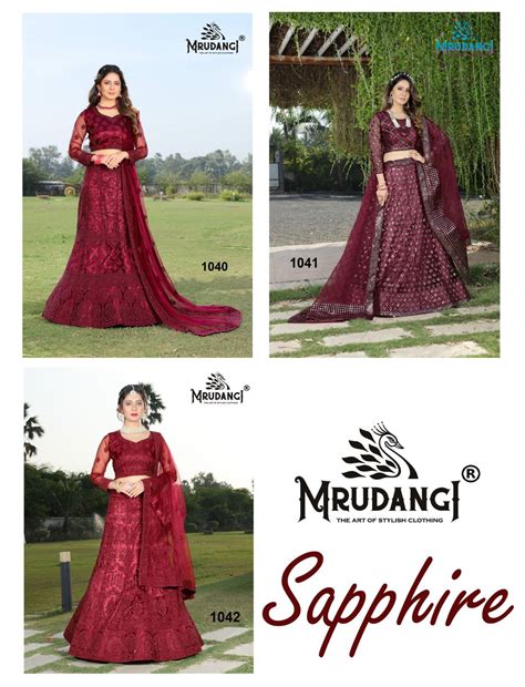 Mrudangi Sapphire 1040 Series Designer Lehenga Collection :textileexport