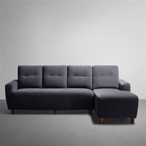 Buy Sleepyhead Yolo 3 Seater Grey Fabric Sofa Online at B...
