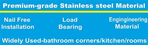 JIALTO Metal Bathroom Organiser Without Drill Corner | Shelf Adhesive ...