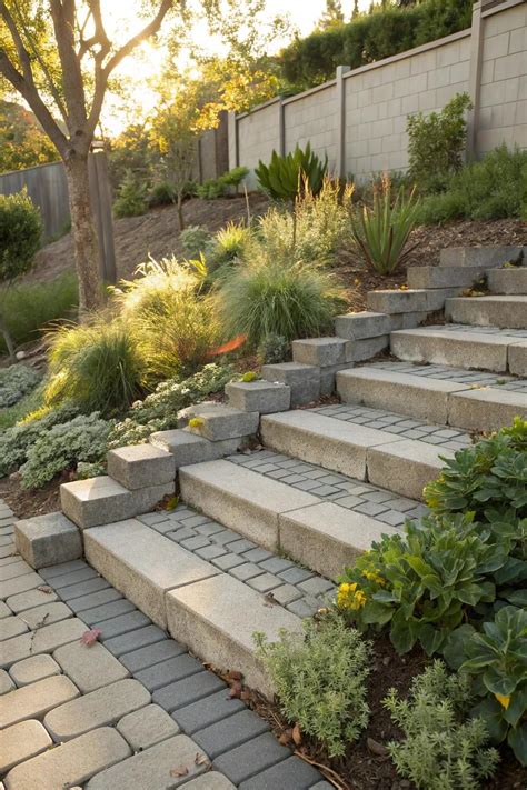 16+ Creative Cinder Block Steps with Pavers Ideas - DIY Sprout