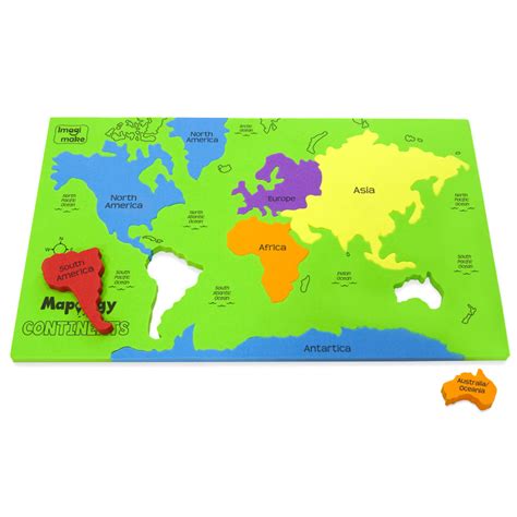 Mapology: Continent Map Puzzle – Imagimake