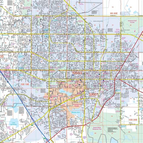 Mapa De Gainsville, Florida Gainesville Florida ZIP Codes Map And