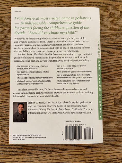 Vaccine Book : Making the Right Decision for Your Child by Robert W ...