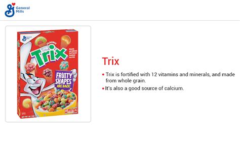 Trix Breakfast Cereal, 6 Fruity Shapes, Made with Whole Grain, 10.7 oz ...