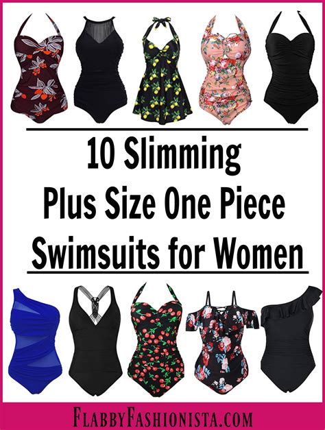 Slimming One Piece Plus Size Swimsuits - Flabby Fashionista - Plus Size ...