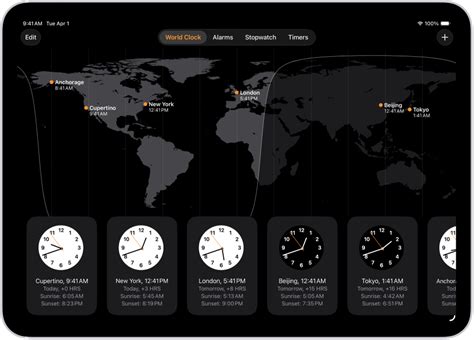 See the time worldwide in Clock on iPad - Apple Support (IN)