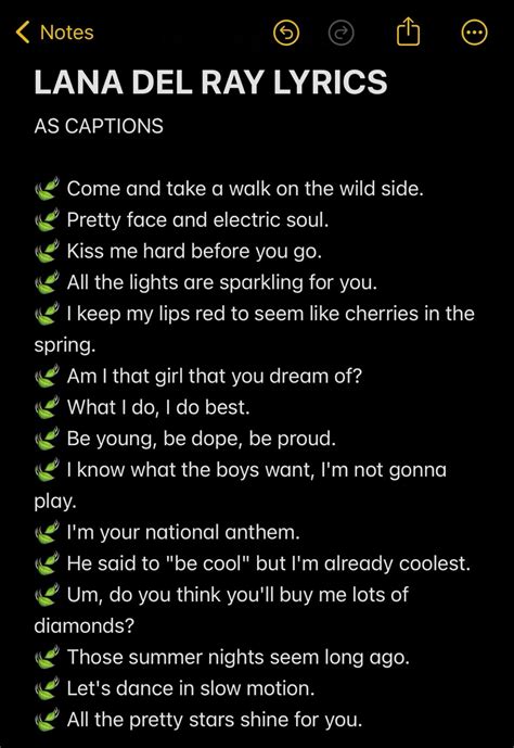 15 Lana Del Rey Lyrics To Infuse Your Instagram Captions with Dreamy ...