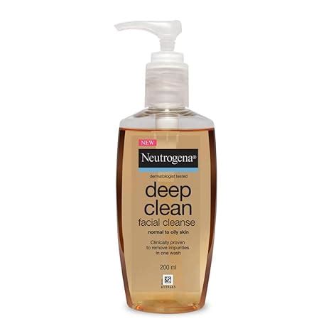 Neutrogena Deep Clean Gentle Facial Cleanser | 2x Glycerin & Cleansing ...