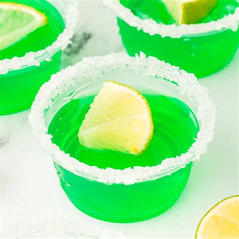 Lime Margarita Jello Shots - Love Bakes Good Cakes