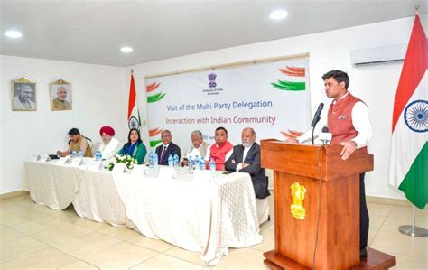 All-party delegation interacts with Indian community
