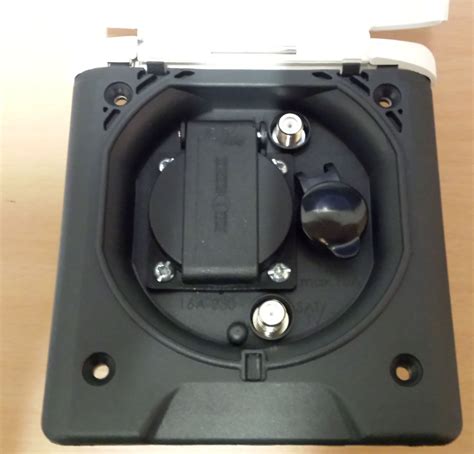 WHITE 230V 12v AERIAL EXTERNAL SOCKET CARAVAN CAMPER India | Ubuy