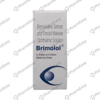 Brimolol Bottle Of 10ml Eye Drops: Uses, Side Effects, Price & Dosage ...