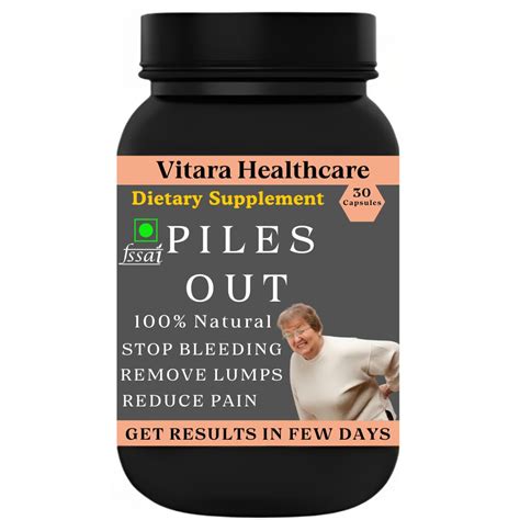 Buy Piles Out | Control Bleeding | Stop Piles | Pain Relief | Capsules ...