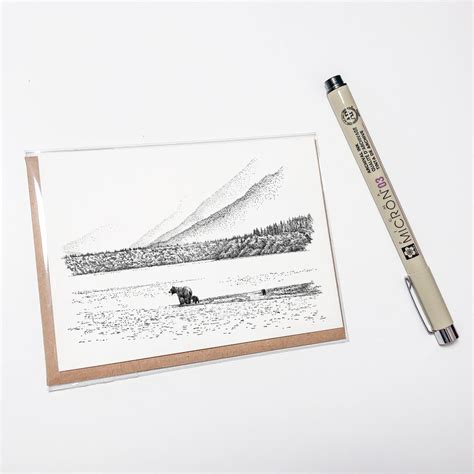 Alaska Gift Card Alaska Wild Animal Card Alaska Bear Card - Etsy