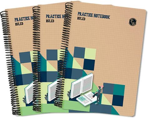 PW Physics Wallah Spiral Practice Notebook Set of 3 Regular Notebook no ...