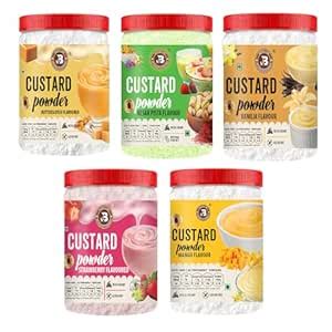 Brew Lab Instant Custard Powder Combo Pack 75 gm each | Vanilla ...