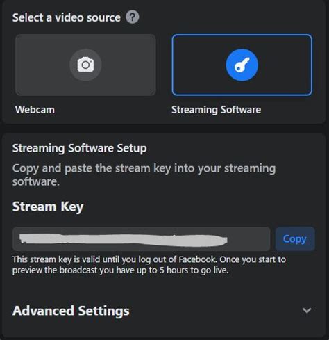 Image result for Facebook Live Stream Key