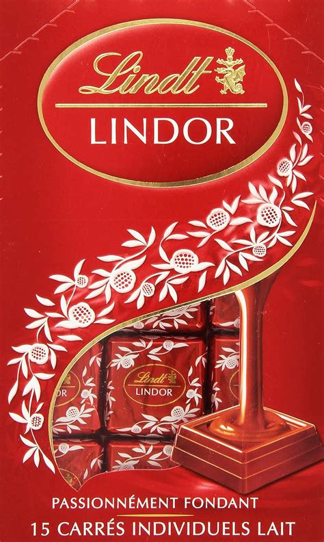 Lindt Lindor Passionnement Fondat Milk Chocolate - 15 Square Pcs ...
