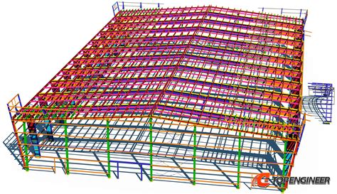 A portal frame with variable cross-sections in Tekla Structures | Top ...