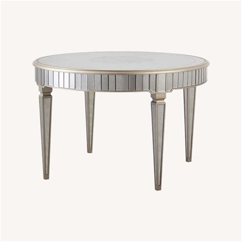 Wayfair Sofia Round Mirrored Dining Table - AptDeco