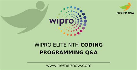 Image result for Wipro Coding Questions