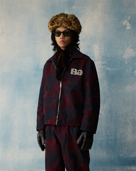 Red Denim Pattern Jacket - Buy Red Floral Printed Denim Jackets With ...