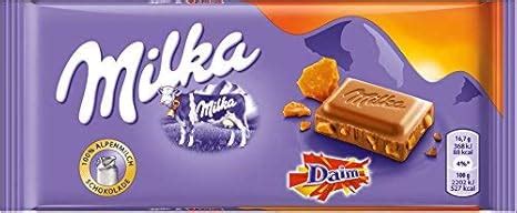 Milka Daim Chocolate Bar, 100 g : Amazon.in: Grocery & Gourmet Foods