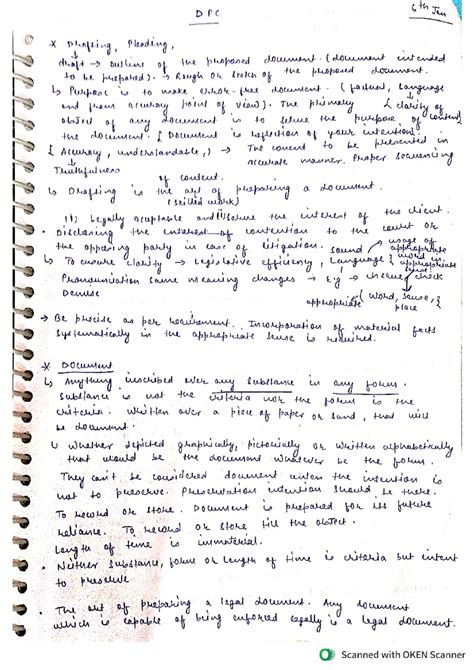 DPC Mid Semester Exam Notes: Drafting and Legal Document Preparation ...