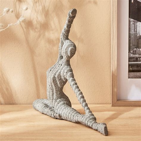 Buy Natura Polyresin Yoga Pose Lady Figurine from Home Centre at just ...