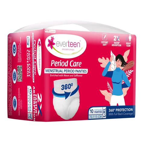 everteen Period Care Period Panties - Cottony Soft Neem Safflower 10N