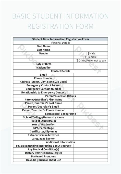 Student Data Collection Sheet 的图像结果