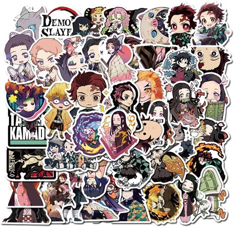 50PCS Kawaii Demon Slayer Stickers, Kimetsu no Yaiba | Ubuy India