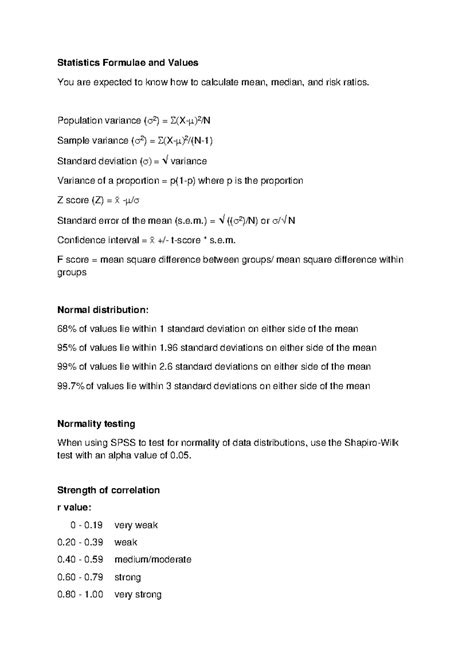 Mean Formula Statistics 的图像结果