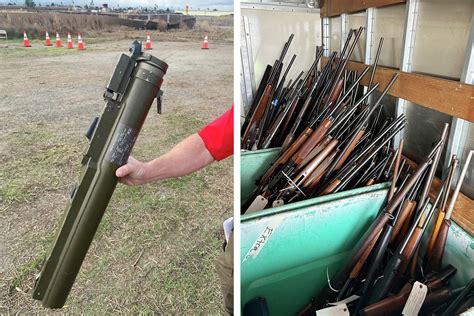 A San Jose gun buyback event took in a rocket launcher