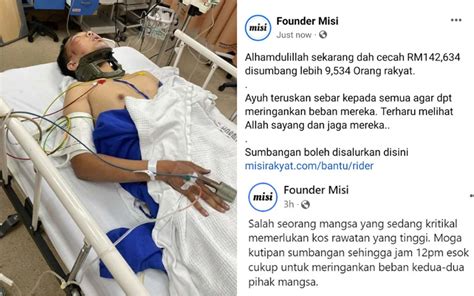 Founder Misi berjaya kumpul RM142,634 bantu keluarga ‘rider’ dirempuh Nissan X-Trail ...