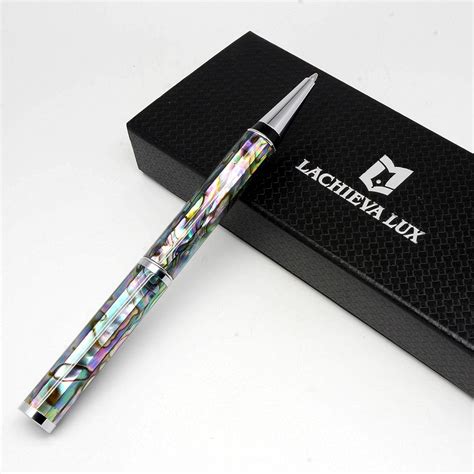 Buy LACHIEVA LUX Sea Shell Abalone Fountain Pen and Ballpoint Pen. 2 ...