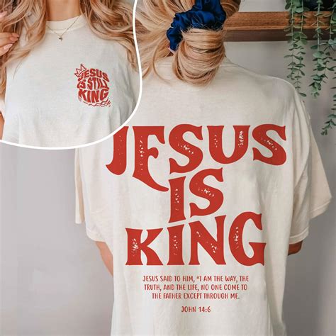 Jesus is King Shirt Christian Shirt Faith Clothing - Etsy